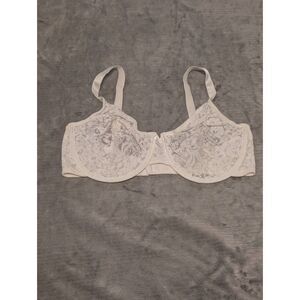 Wacoal Halo Lace Underwire Bra 65149 White Size 38D